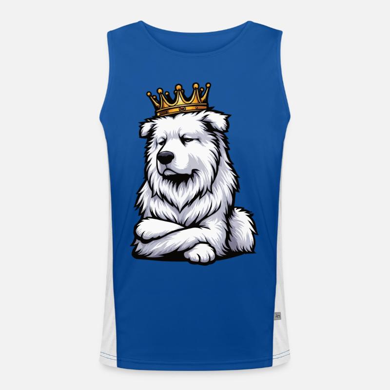 Weißer Schäferhund Schäferhund Schäferhunde Funktionelles Kontrast-Tank Top für Männer 
