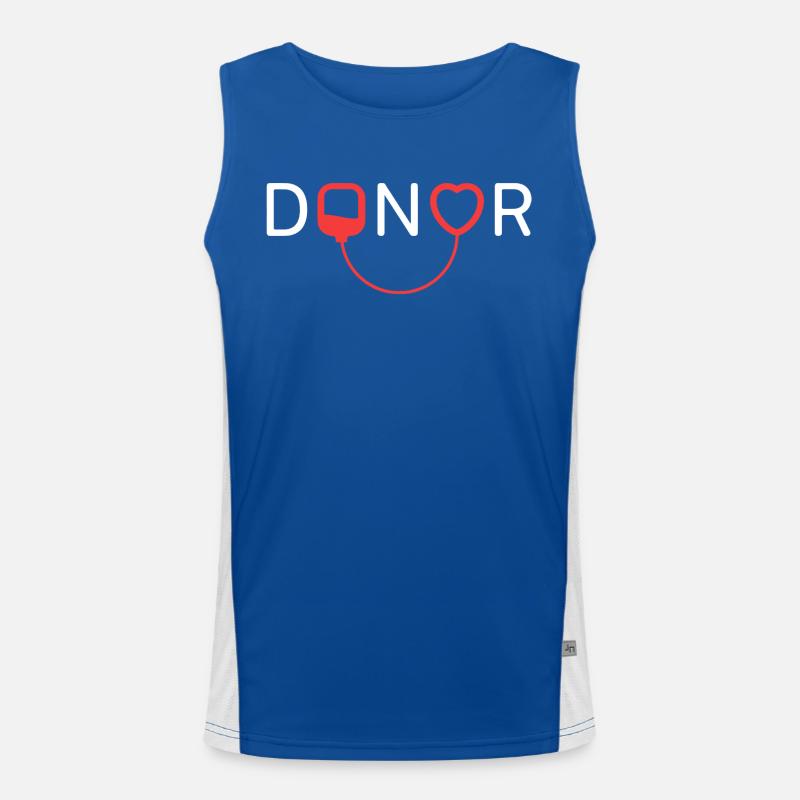 Donor - Spender Funktionelles Kontrast-Tank Top für Männer 