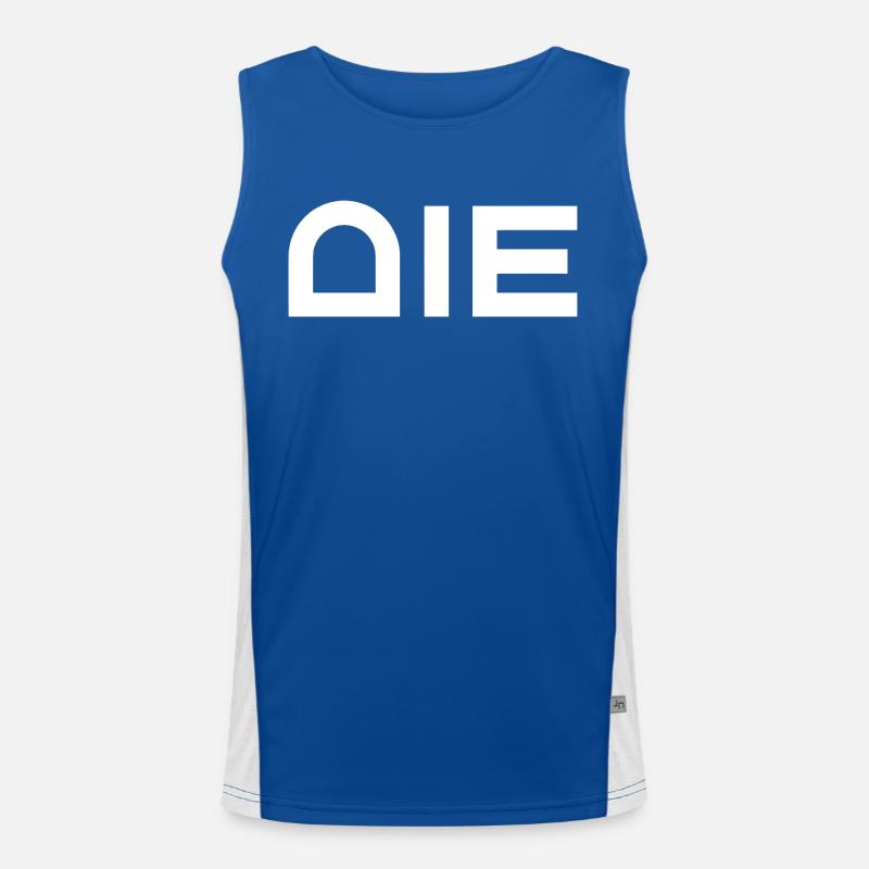 Die - stirb Funktionelles Kontrast-Tank Top für Männer 