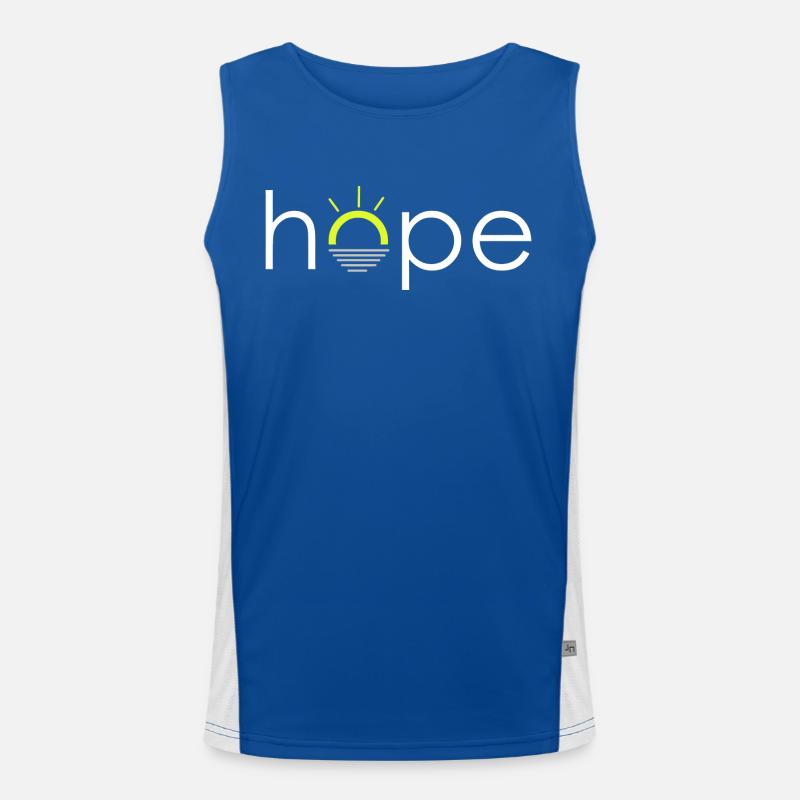 Hope - Hoffnung Funktionelles Kontrast-Tank Top für Männer 