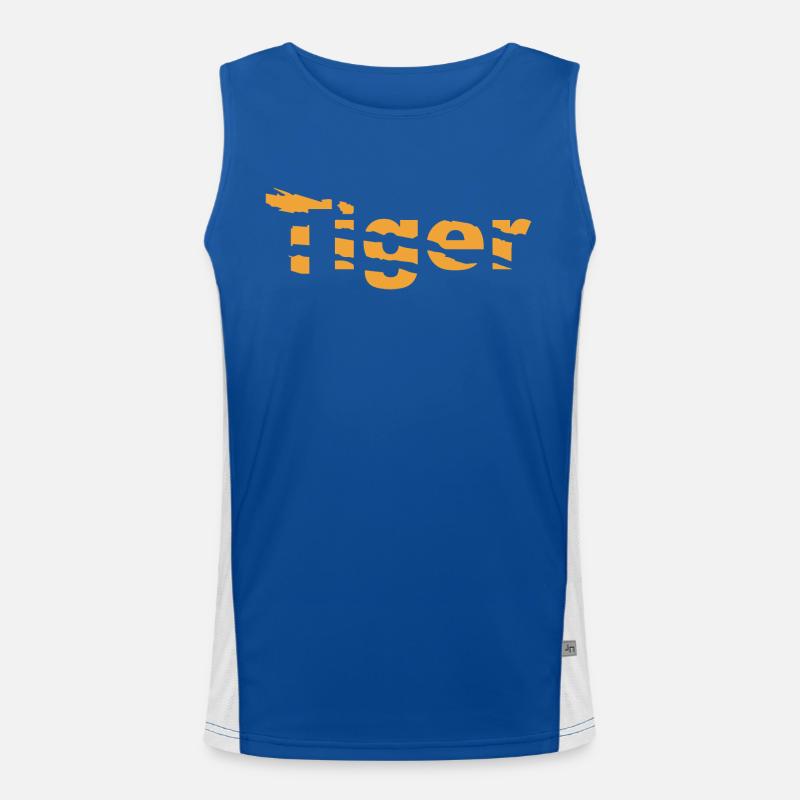 Tiger Funktionelles Kontrast-Tank Top für Männer 