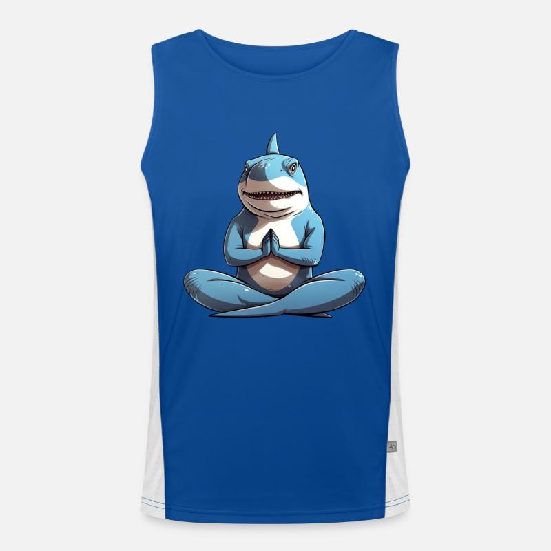 Yoga du requin Débardeur respirant contrasté Homme 