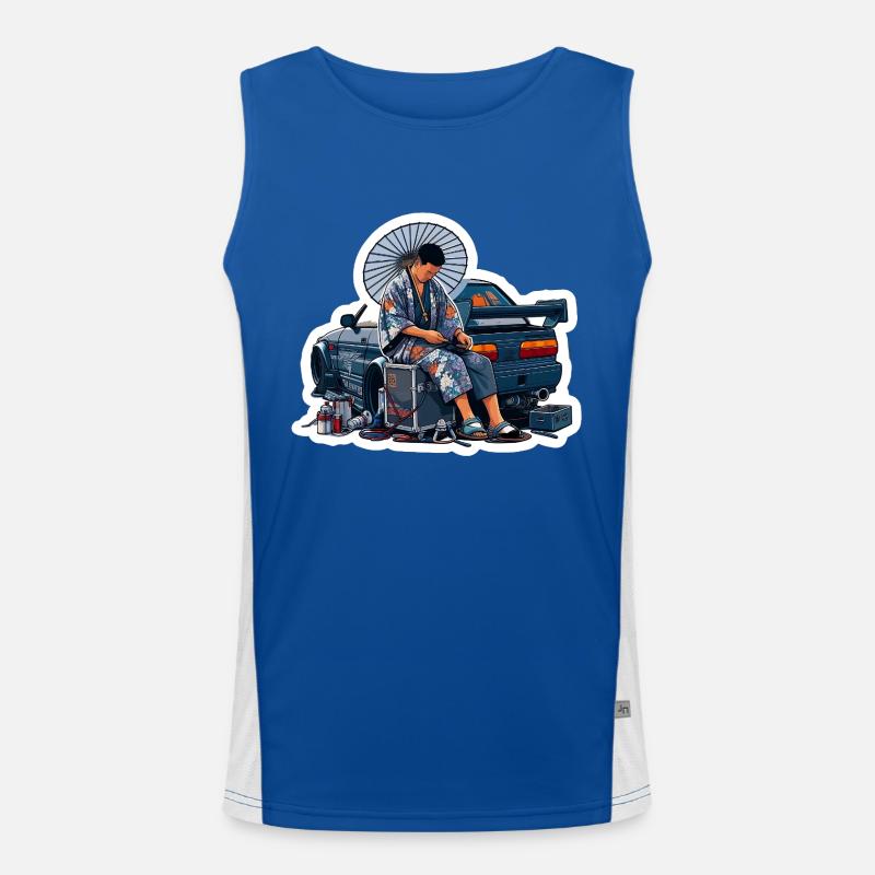 Garage Samurai Funktionelles Kontrast-Tank Top für Männer 