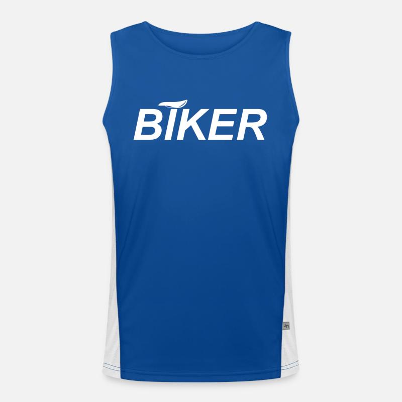 Biker Funktionelles Kontrast-Tank Top für Männer 