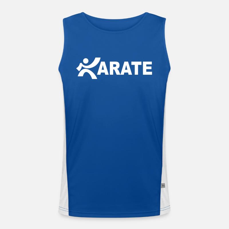 Karate Funktionelles Kontrast-Tank Top für Männer 