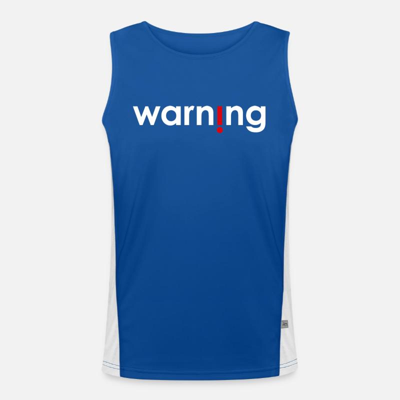 Warning Men's Functional Contrast Tank Top 