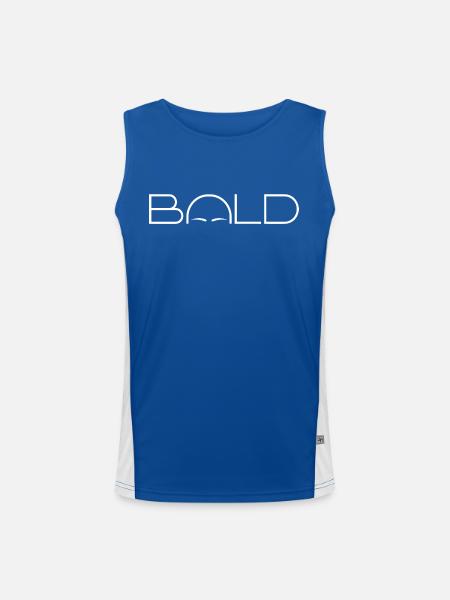 Bald - Kahl - Men's Functional Contrast Tank Top  - royal/white - Front