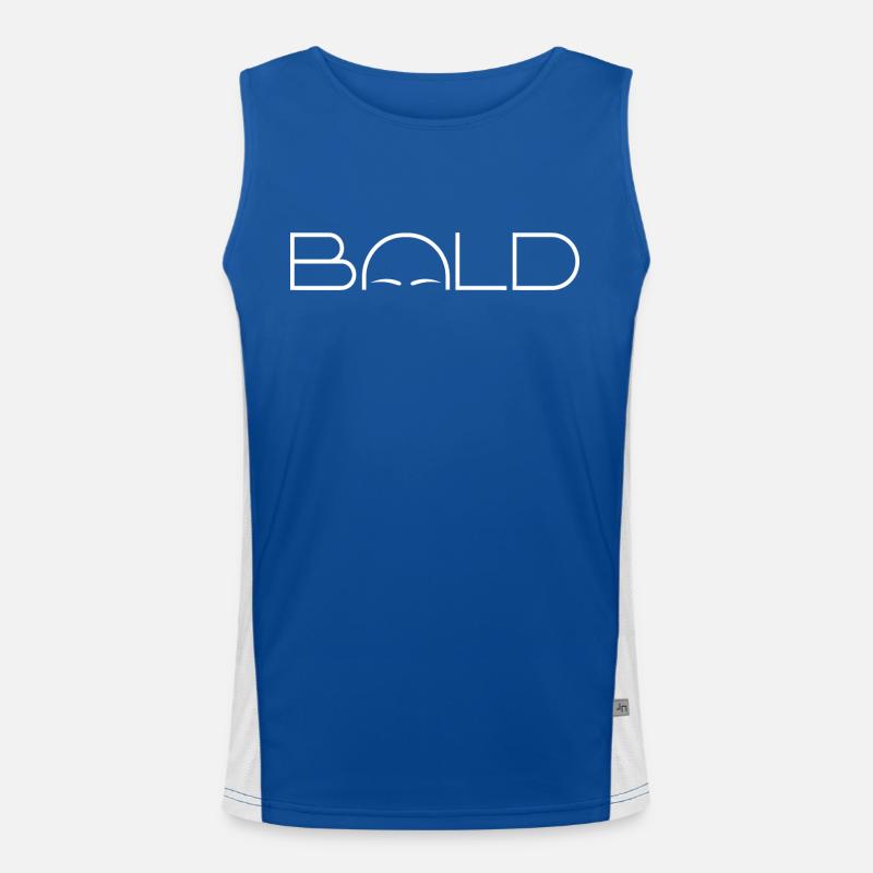 Bald - Kahl Funktionelles Kontrast-Tank Top für Männer 