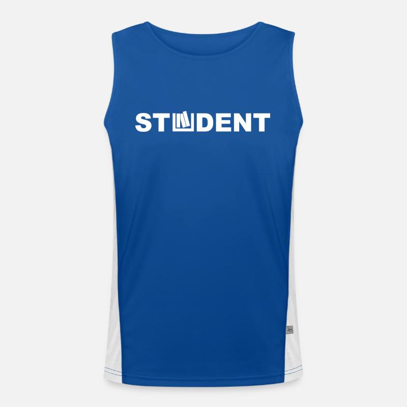 Student Funktionelles Kontrast-Tank Top für Männer 
