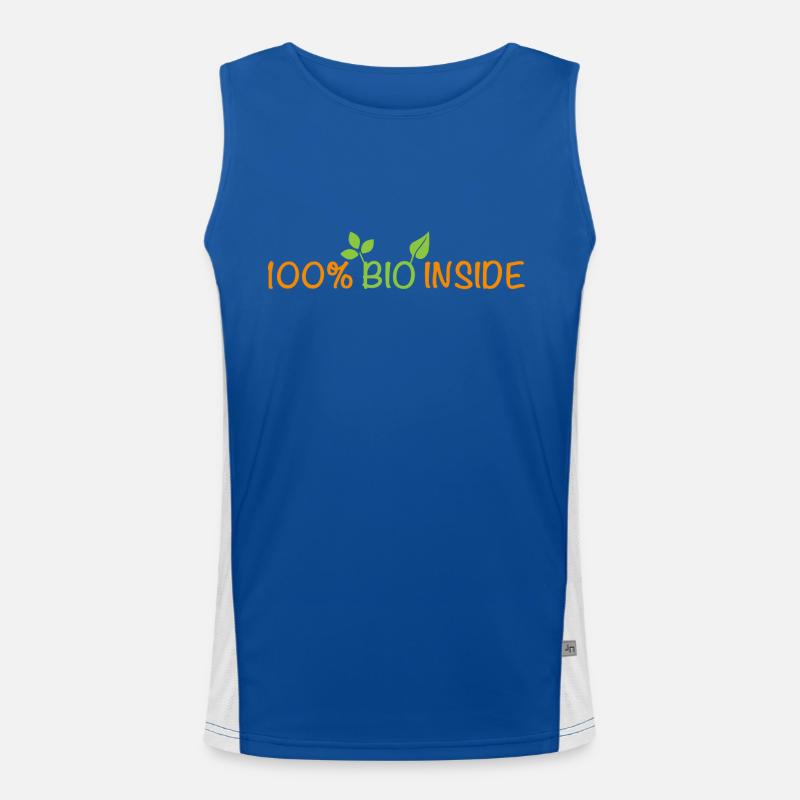 Intérieur 100% Bio - 100% naturel Débardeur respirant contrasté Homme 