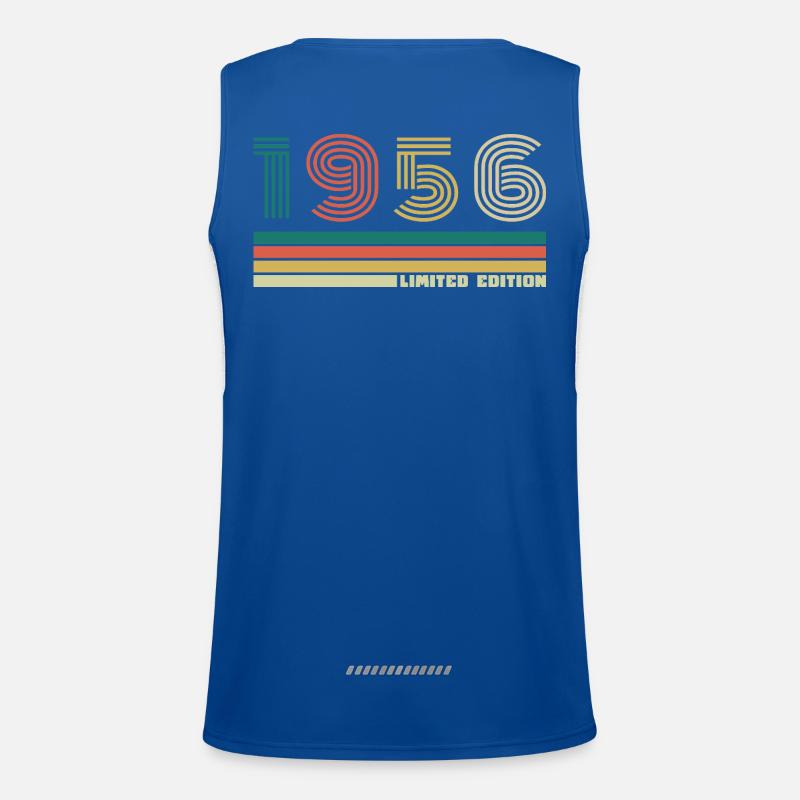 70 Years 1956 Vintage Retro Birthday Men's Functional Contrast Tank Top 