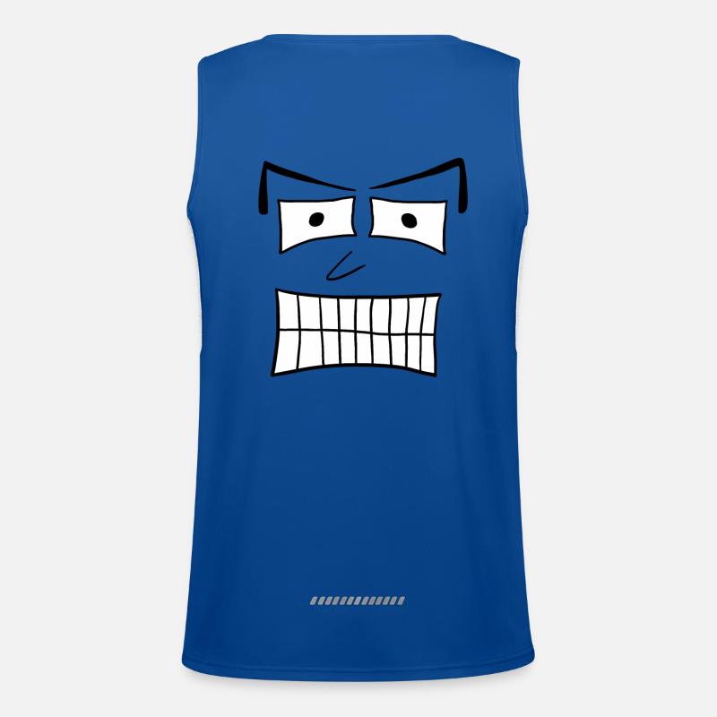 Jonas (#6 aus Weska Face Kollektion) Funktionelles Kontrast-Tank Top für Männer 