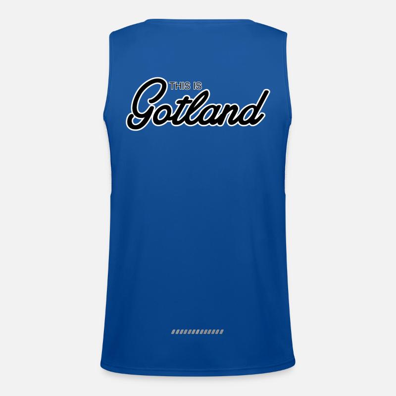 This is Gotland Men's Functional Contrast Tank Top 