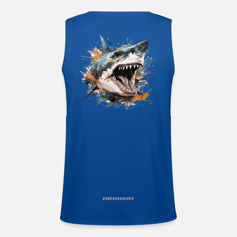 Sharkhead Funktionelles Kontrast-Tank Top für Männer 