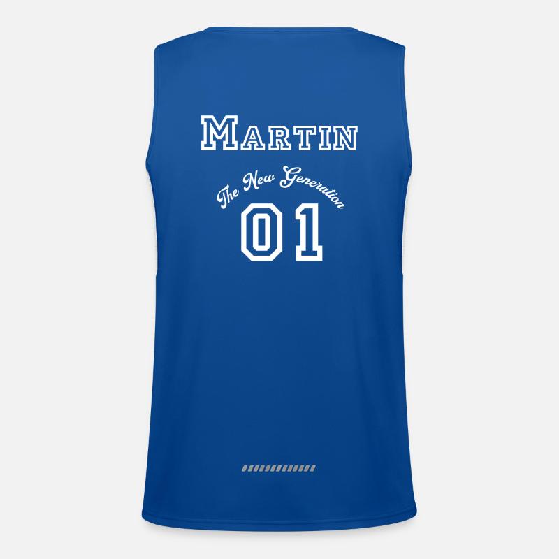 First name Martin - white Men's Functional Contrast Tank Top 