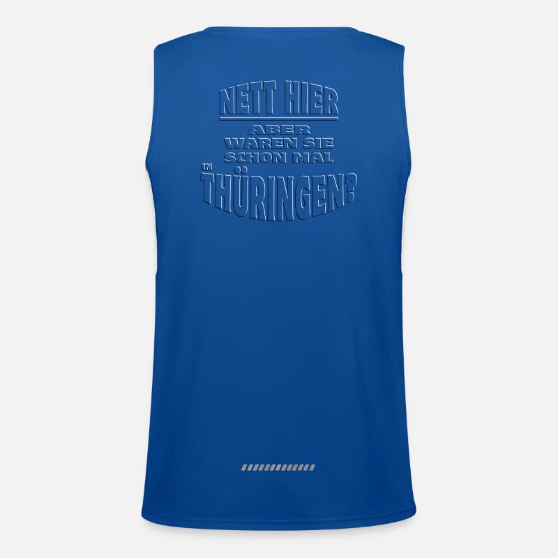 Nett hier - THÜRINGEN embossed 3D Funktionelles Kontrast-Tank Top für Männer 