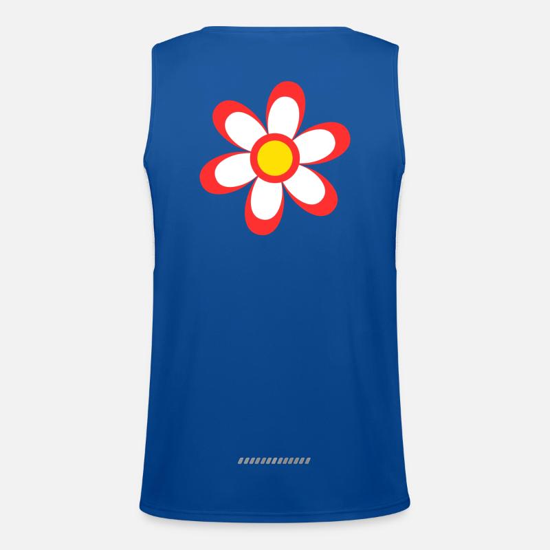 fleur disco, vintage, flower power Débardeur respirant contrasté Homme 