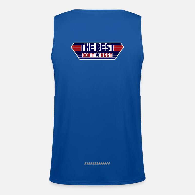 The best don't rest Men's Functional Contrast Tank Top 