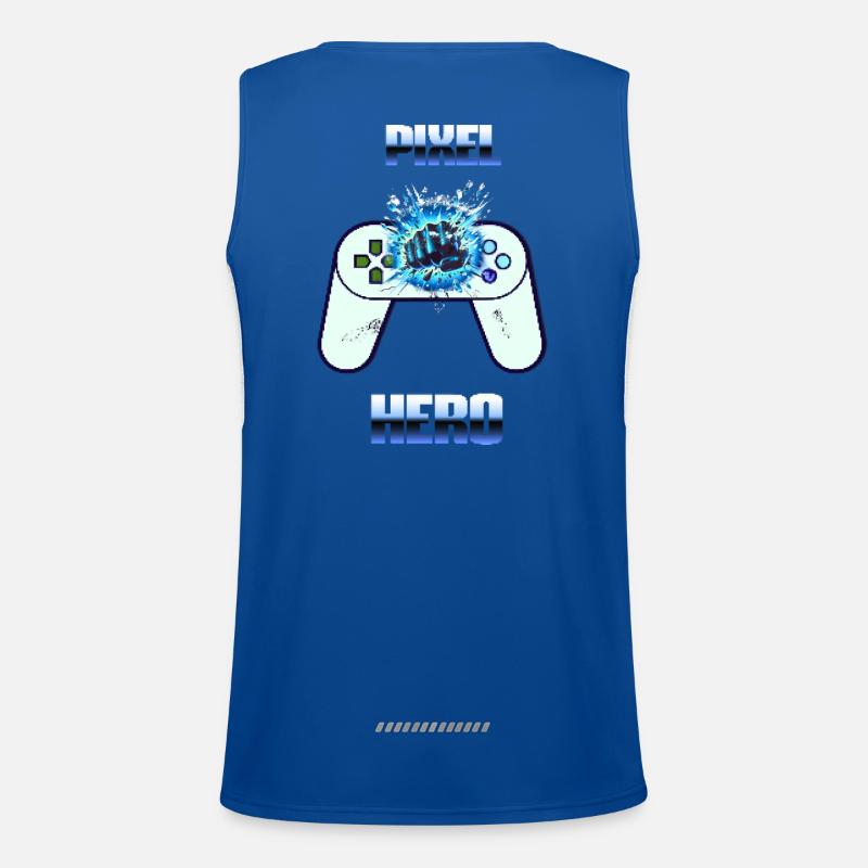 Pixel Hero - Retro Gaming Controller Funktionelles Kontrast-Tank Top für Männer 