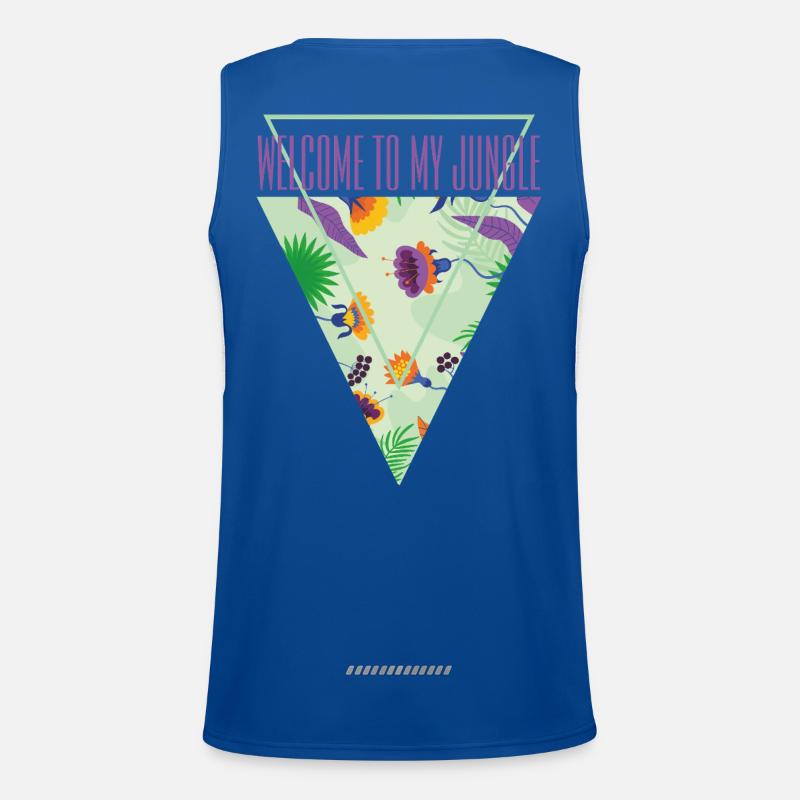 Willkommen im Dschungel Funktionelles Kontrast-Tank Top für Männer 