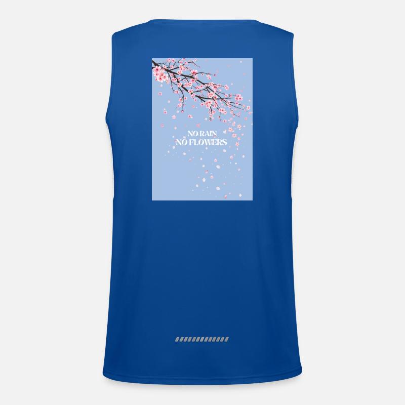Pas de pluie pas de fleurs Cerisier Fleur Débardeur respirant contrasté Homme 