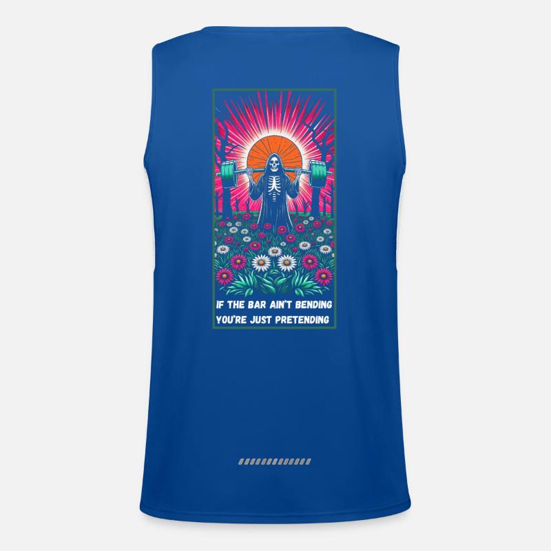 Grim Reaper Powerlifting Gym & Musculation Débardeur respirant contrasté Homme 