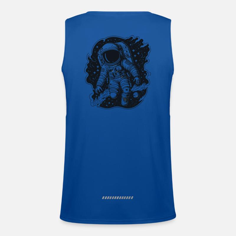 Kosmischer Entdecker Funktionelles Kontrast-Tank Top für Männer 