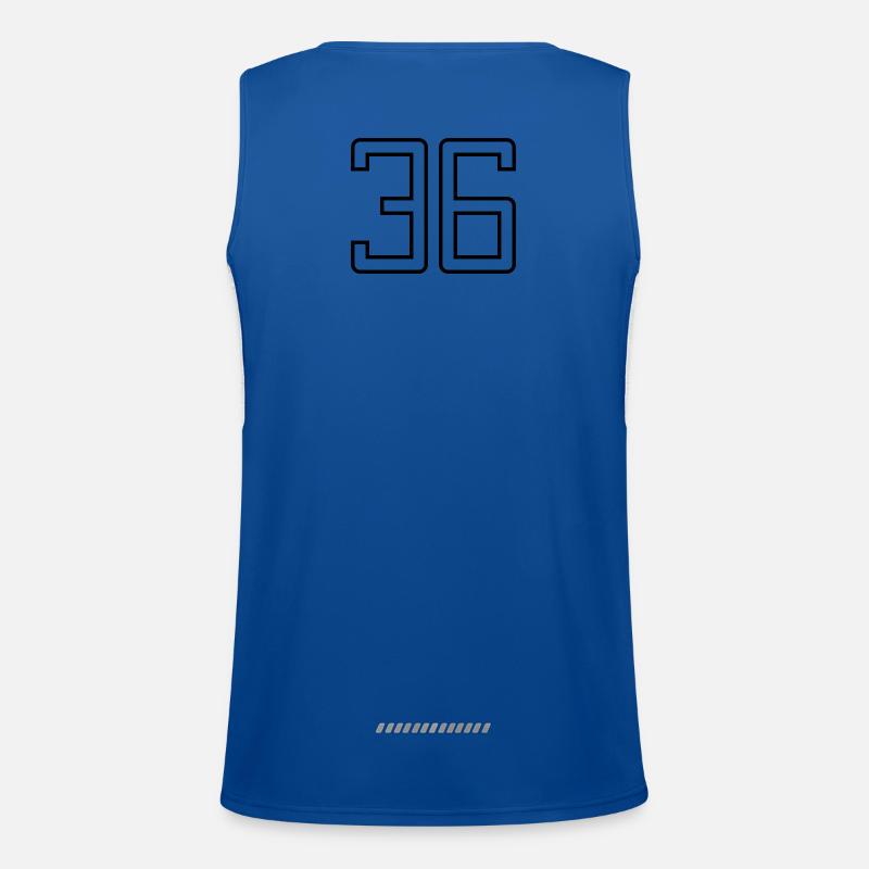 Numéro 36 (Style Université) Débardeur respirant contrasté Homme 