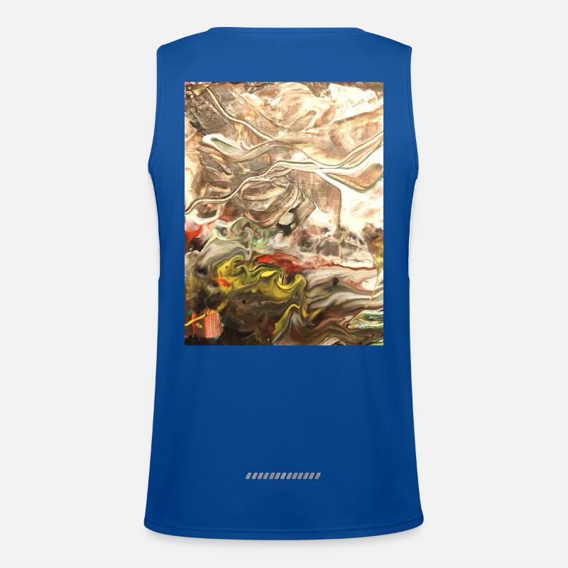 Blurring Surroundings Men's Functional Contrast Tank Top 