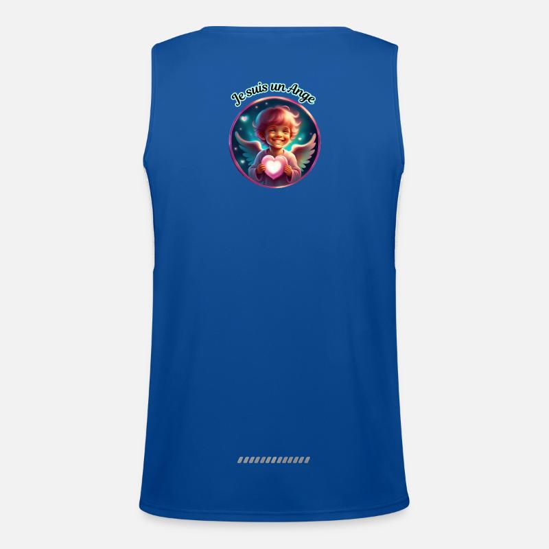 Ich bin ein Engel Funktionelles Kontrast-Tank Top für Männer 
