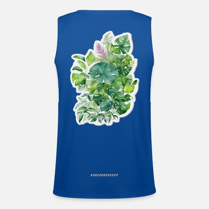 Feuilles de jungle Débardeur respirant contrasté Homme 