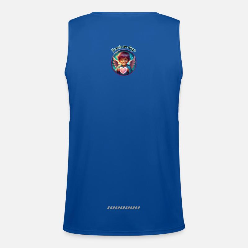 Ich bin ein Engel Funktionelles Kontrast-Tank Top für Männer 