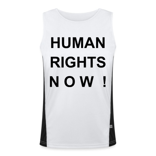 Human Rights Now! - Funktionelles Kontrast-Tank Top für Männer 