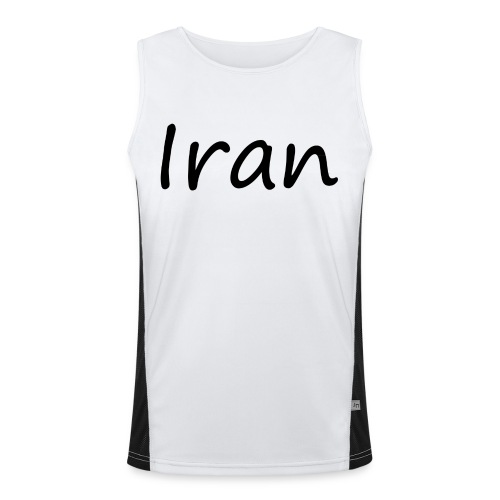Iran 2 - Funkcjonalna męska koszulka bez rękawów z kontrastowymi wstawkami 
