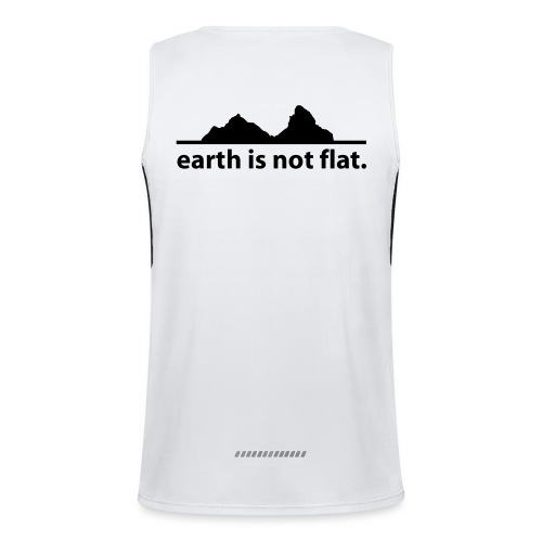 earth is not flat. - Funktionelles Kontrast-Tank Top für Männer 