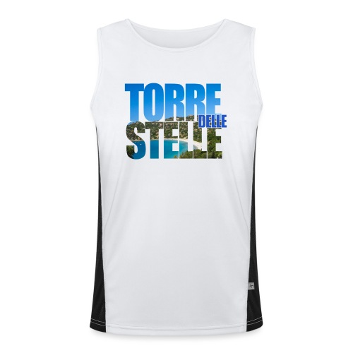 TorreTshirt - Canotta sportiva da uomo in contrasto cromatico 