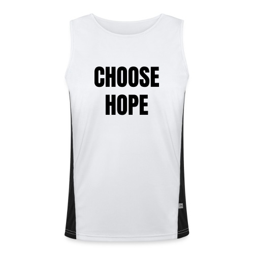 Choose hope / Bestseller / Geschenk - Funktionelles Kontrast-Tank Top für Männer 