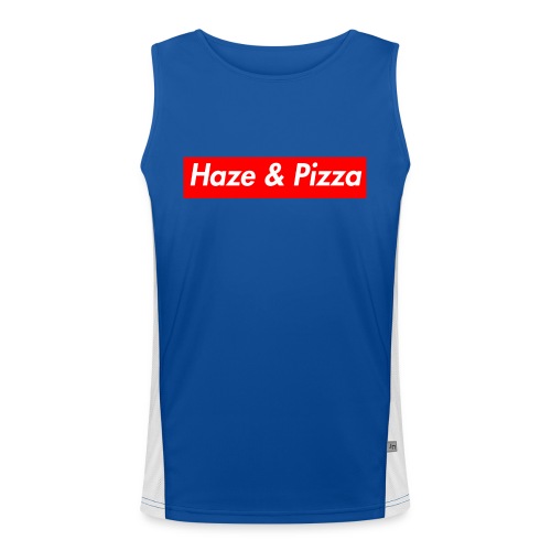 Haze & Pizza - Funktionelles Kontrast-Tank Top für Männer 