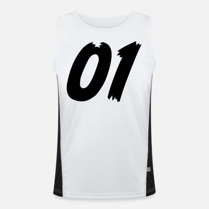 01 - Équipe Débardeur respirant contrasté Homme 