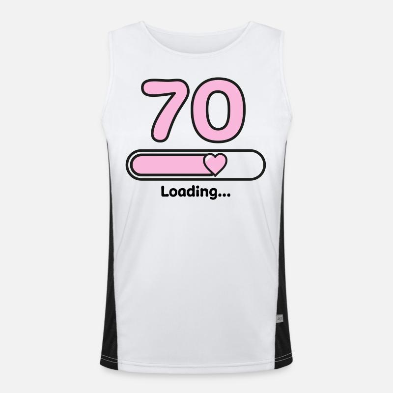 70 years birthday Men's Functional Contrast Tank Top 
