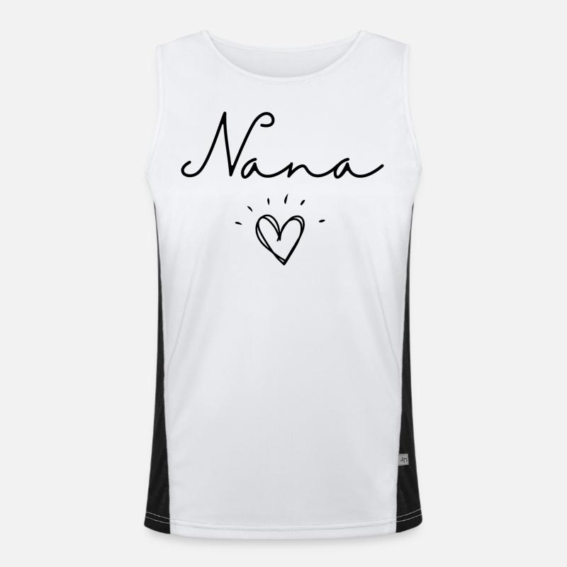 Oma. Nana Geschenk Funktionelles Kontrast-Tank Top für Männer 
