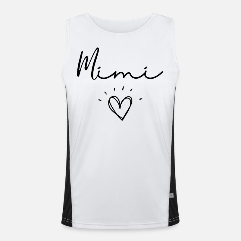 Mimi. mimi Geschenk Funktionelles Kontrast-Tank Top für Männer 