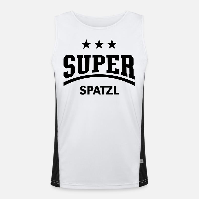 Super Spatzl Funktionelles Kontrast-Tank Top für Männer 