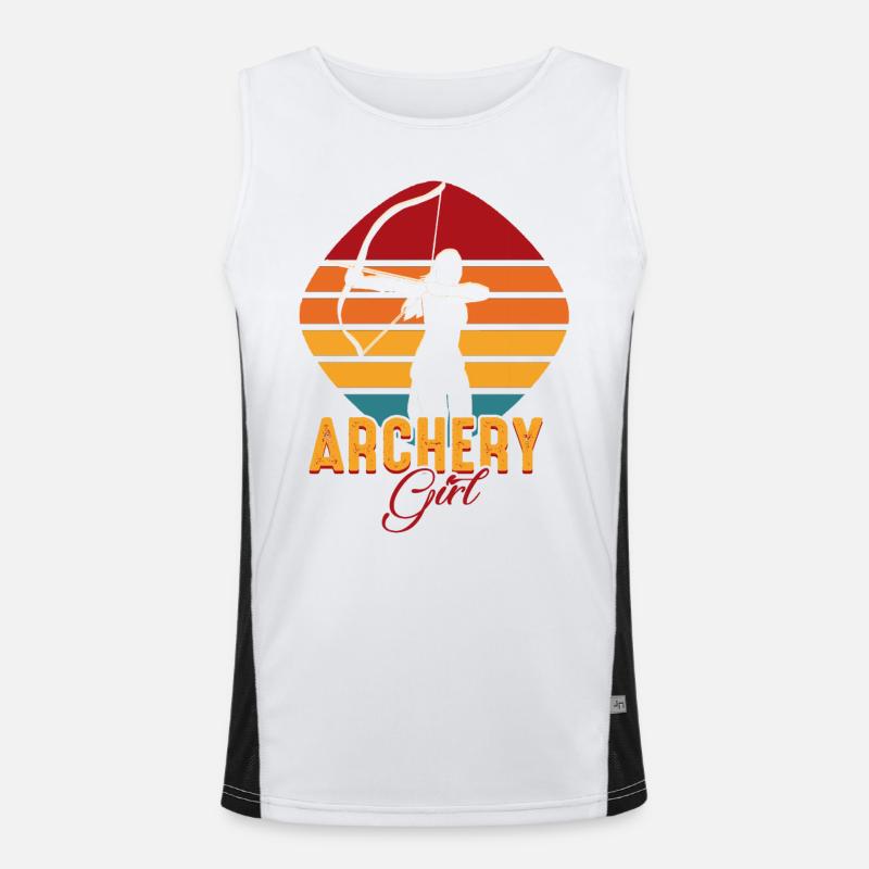 Archery Women Archer Canotta sportiva da uomo in contrasto cromatico 