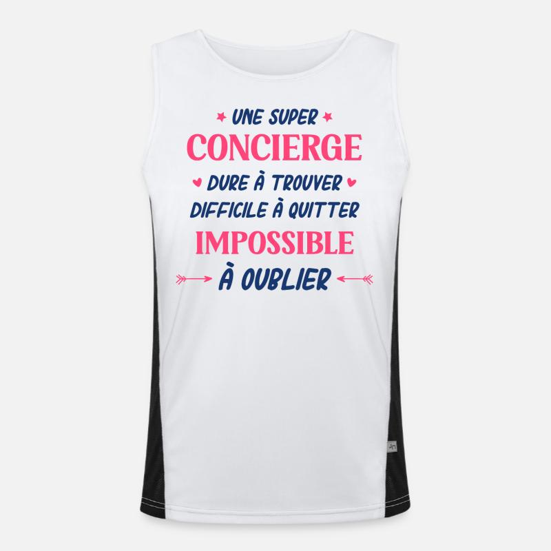 sUPER concierge Débardeur respirant contrasté Homme 