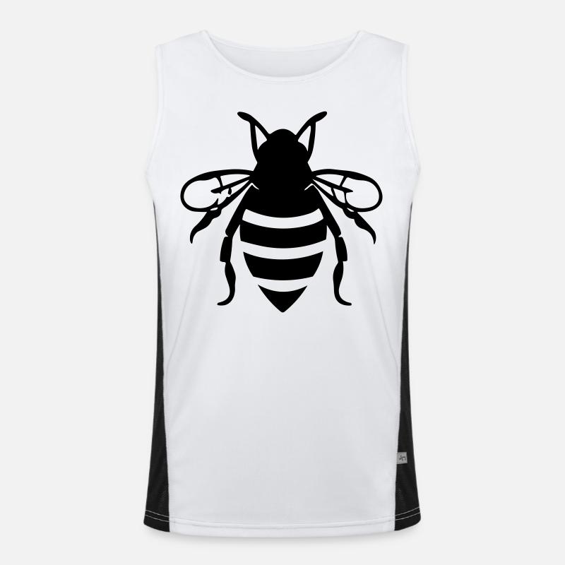 Biene Funktionelles Kontrast-Tank Top für Männer 