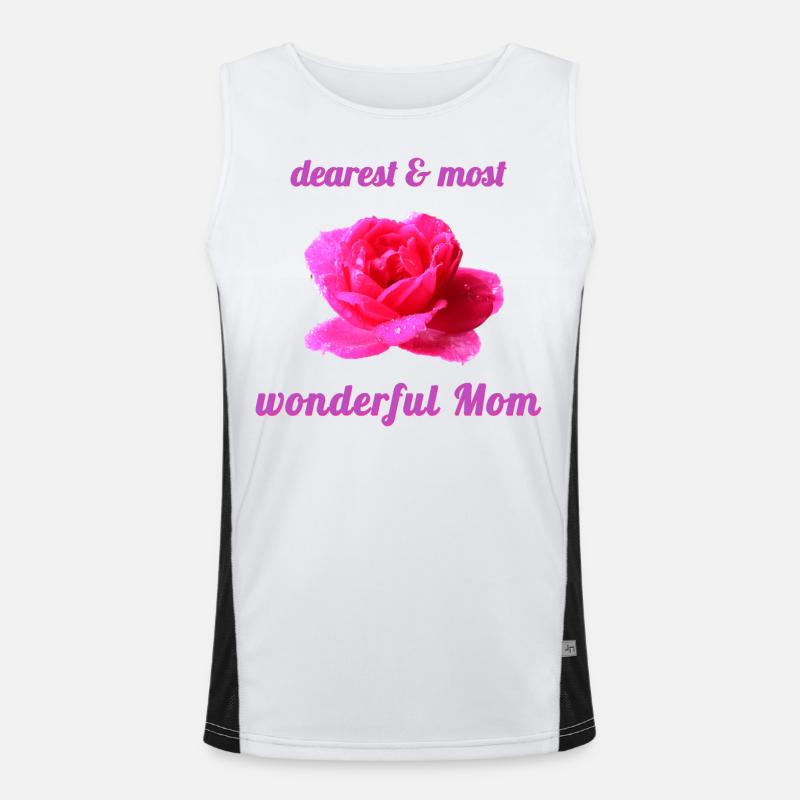 Muttertag Mutter Mama Funktionelles Kontrast-Tank Top für Männer 