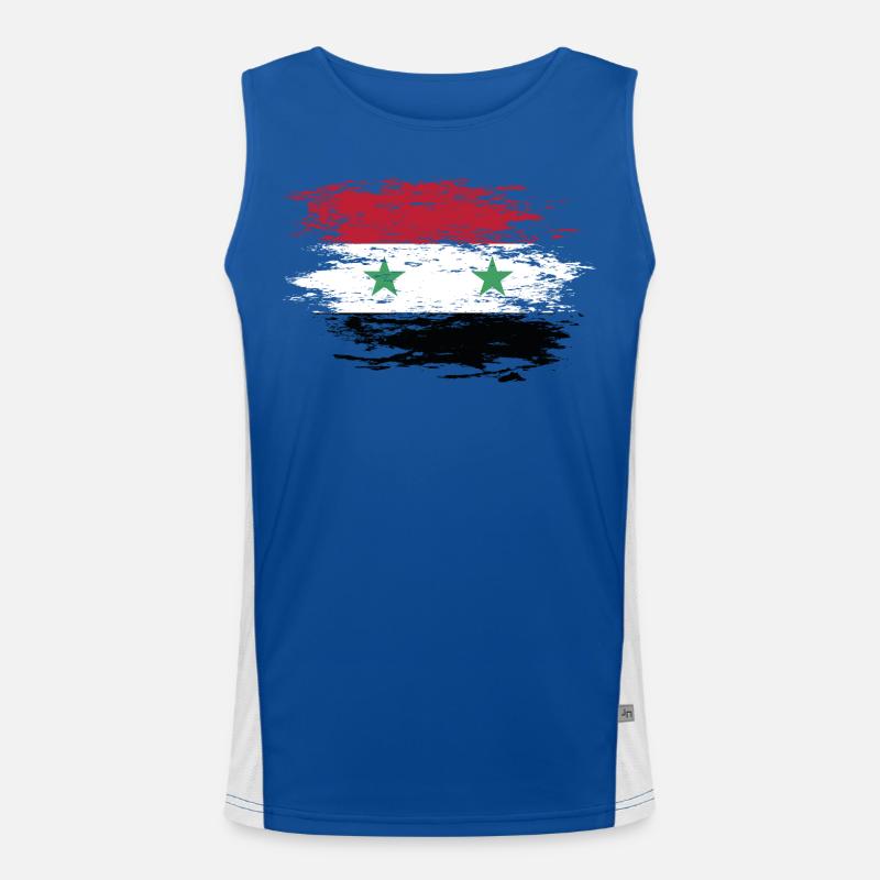 Drapeau syrien utilisé Débardeur respirant contrasté Homme 