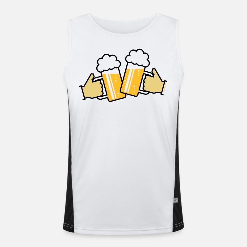 Poignée de main en bavarois / SVG Débardeur respirant contrasté Homme 