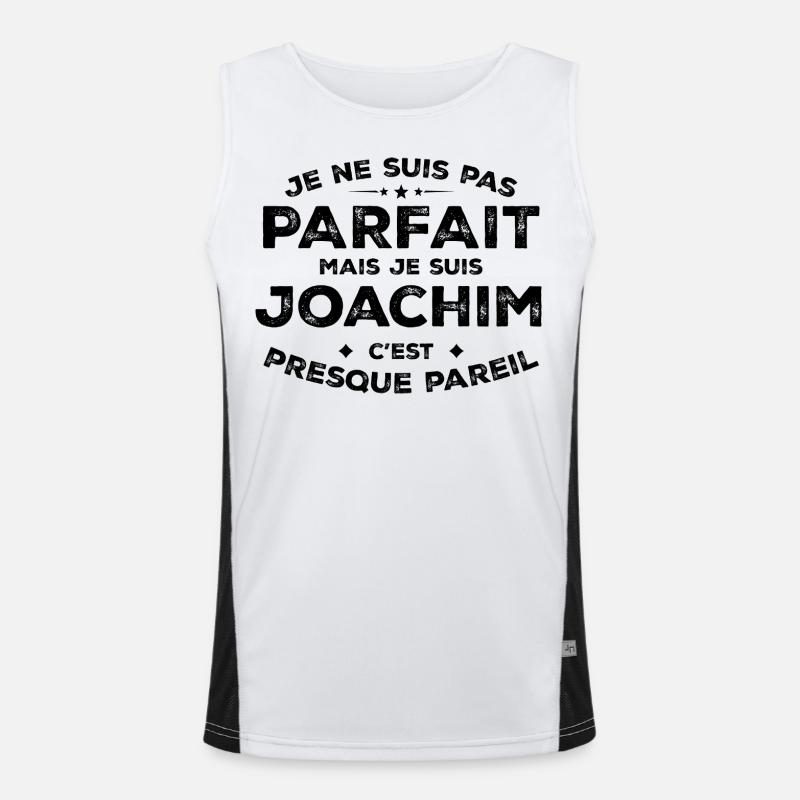Joachim Ein Name, eine Haltung Joachim Humor Funktionelles Kontrast-Tank Top für Männer 